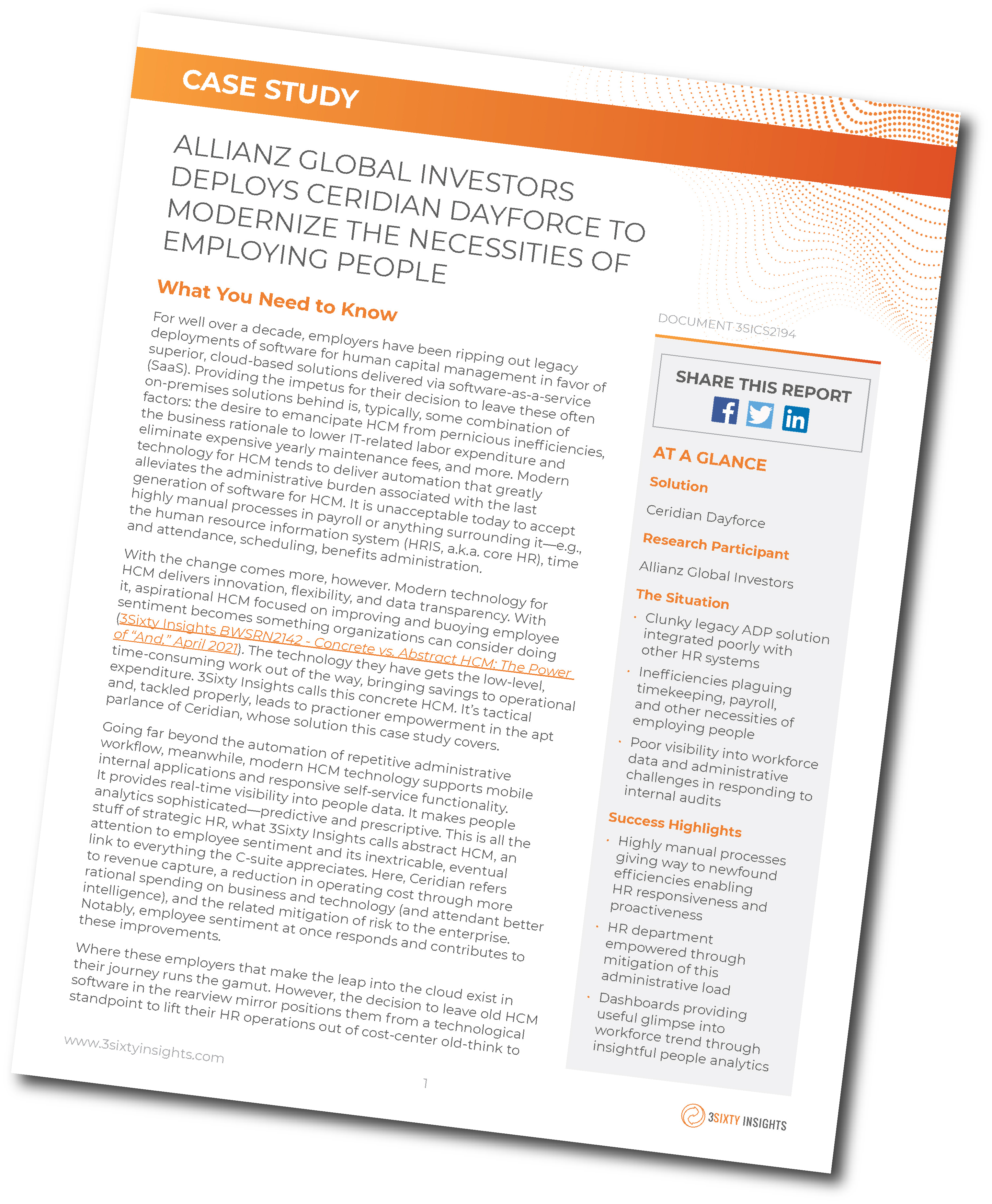 Ceridian - Allianz Global Case Study