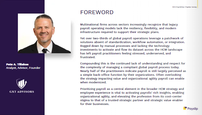 Global Payroll Survey Report - Foreword