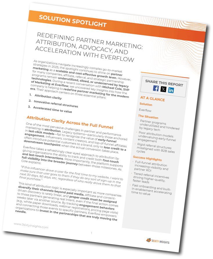 3Sixty Insights - Solution Spotlight - Redefining Partner Marketing - Thumbnail Angled