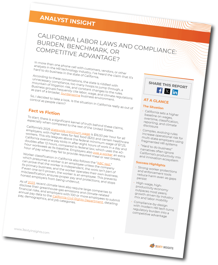 3Sixty Insights - Analyst Insight - California Labor Laws and Compliance - Thumbnail Angled