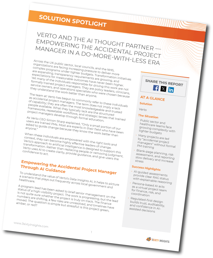 3Sixty Insights - Solution Spotlight - Verto and the AI Thought Partner - Thumbnail Angled