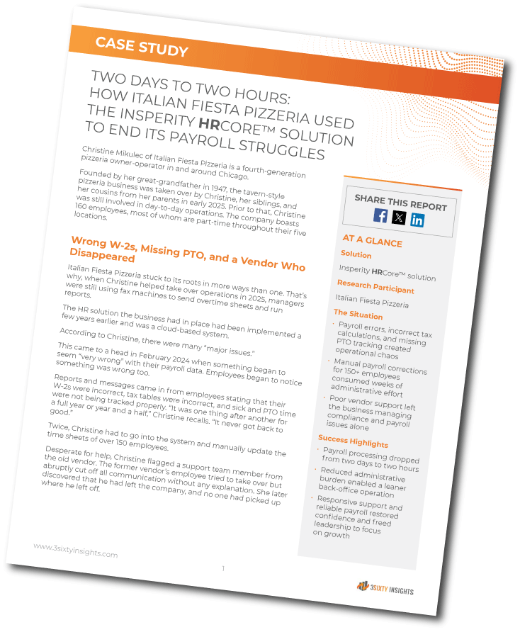 3Sixity Insights - CSV - How Italian Fiesta Pizzeria Used the Insperity - Thumbnail Angled